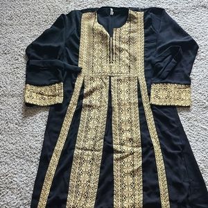 Champagne Tatreez Dress